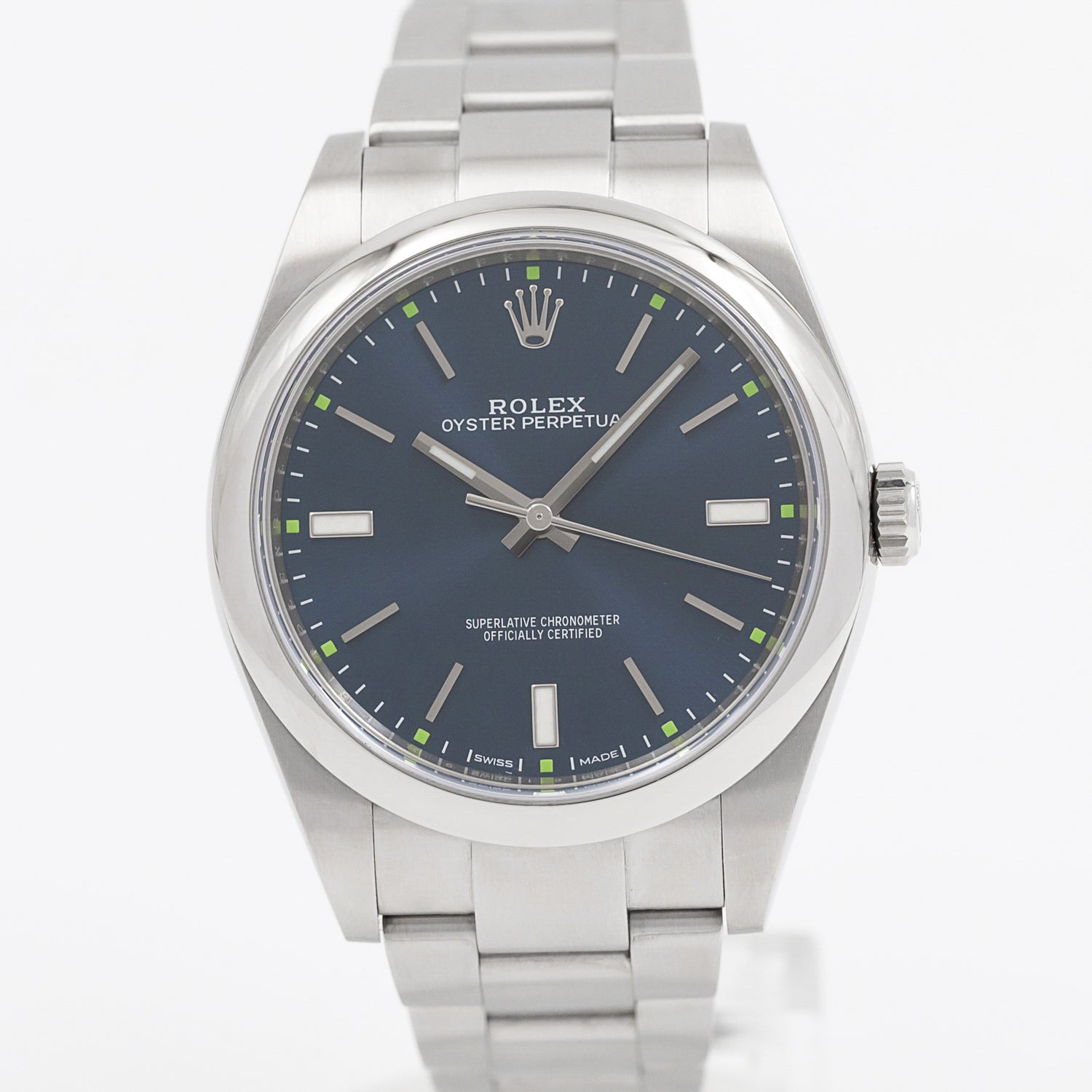 Rolex Oyster Perpetual 39mm Stainless Steel Watch 2019 Model - Luxury Automatic Timepiece for Men, Perfect for Business, Formal Events & Everyday Wear