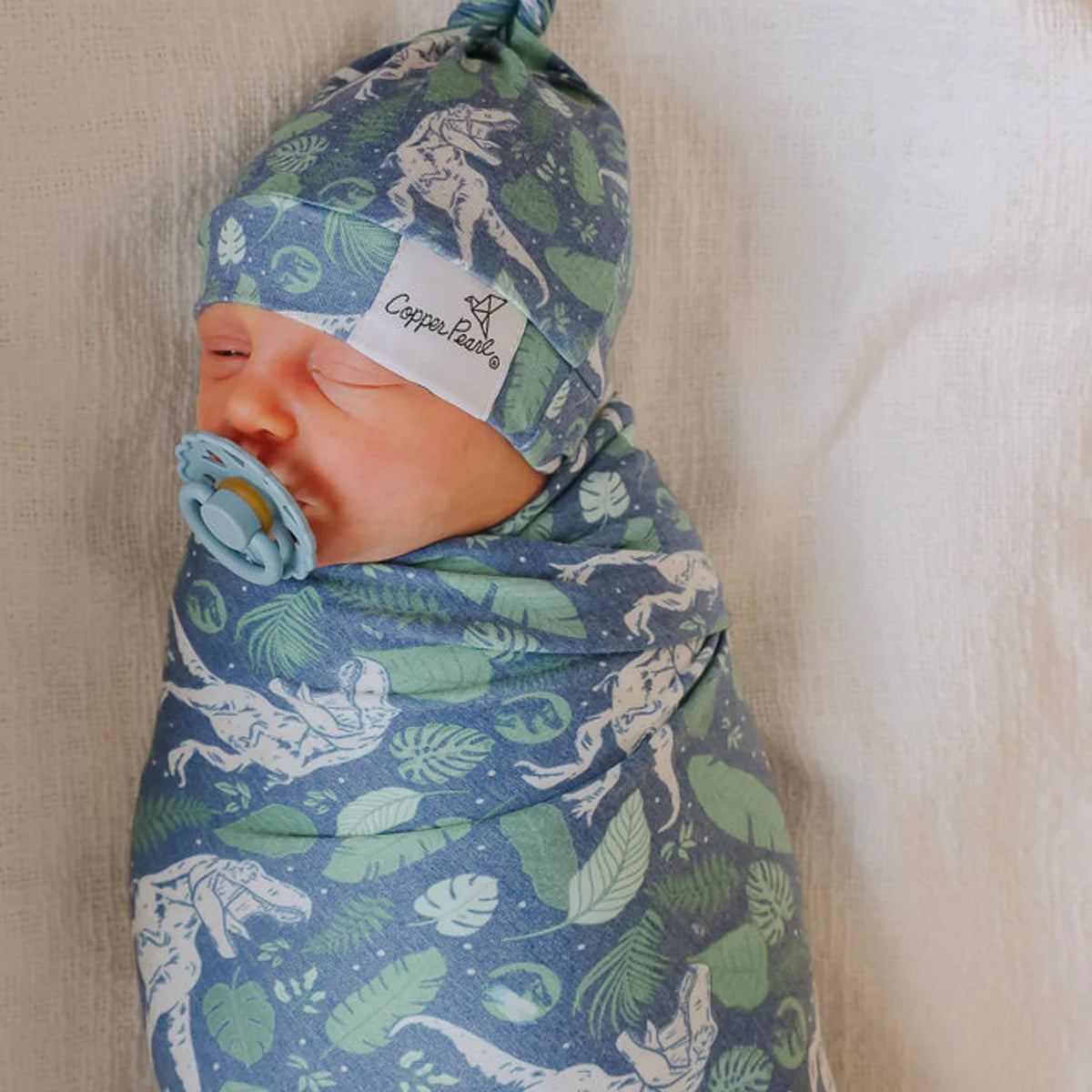 Copper Pearl Jurassic Park Swaddle Blanket - Soft Baby Swaddle Wrap for Newborns & Infants - Perfect for Nursery, Baby Showers & Gift Giving