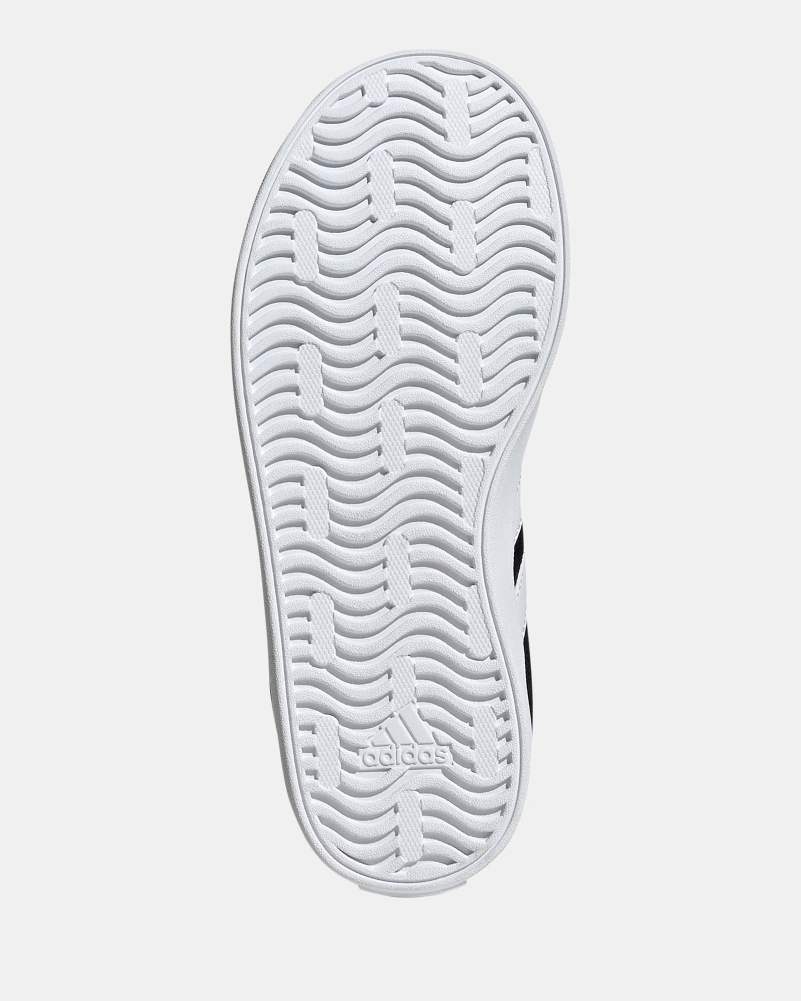 VL Court 3.0 Grade School Basketball Shoes - Black/White - Perfect for Indoor Courts & School Sports