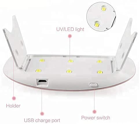 JM SELLER USB LED UV Nail Polish Dryer - Portable Nail Curing Lamp for Fast Drying, Multicolor | Perfect for Home Manicures, Nail Salons & Travel