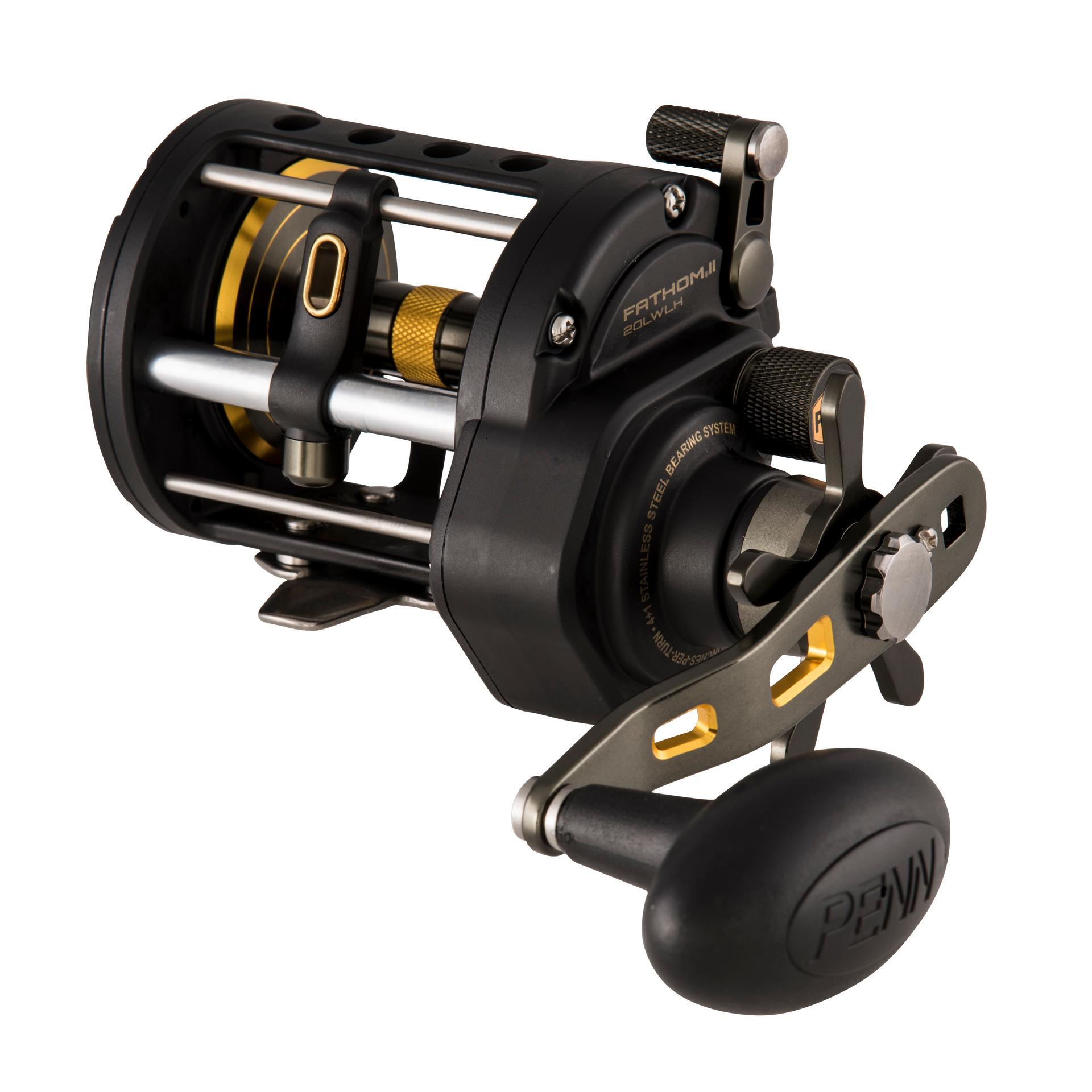 PENN Fathom™ II Level Wind Conventional Fishing Reel - Saltwater & Freshwater Trolling Reel for Offshore & Inshore Fishing