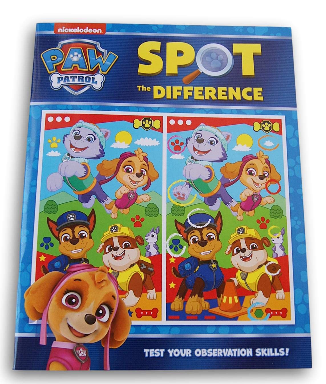 Spot the Difference Book - 22 Paw Patrol Puzzles for Kids | Fun Learning Game