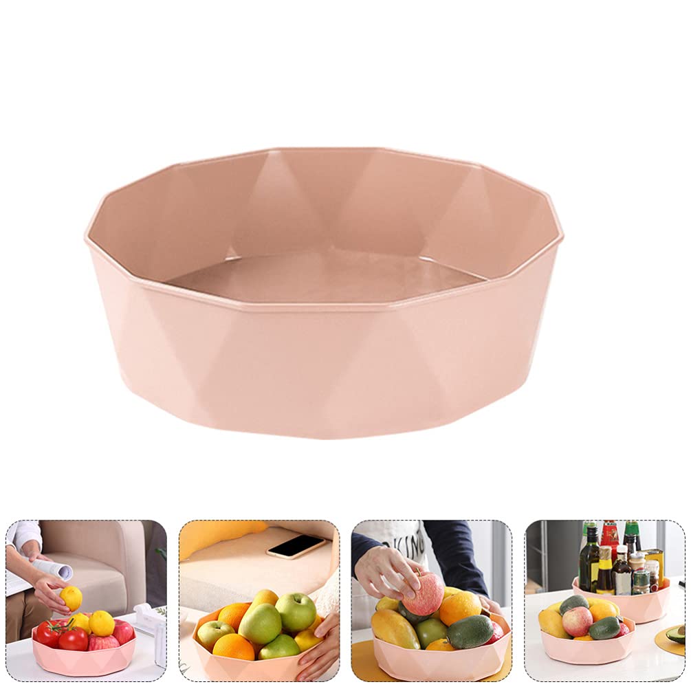 OSALADI 360-Degree Rotating Spice Rack Organizer - Lazy Susan Turntable for Kitchen Cabinet, Pantry & Countertop Storage - Space Saving Pink Spice Holder (Perfect for Spices, Condiments & Makeup Organization)