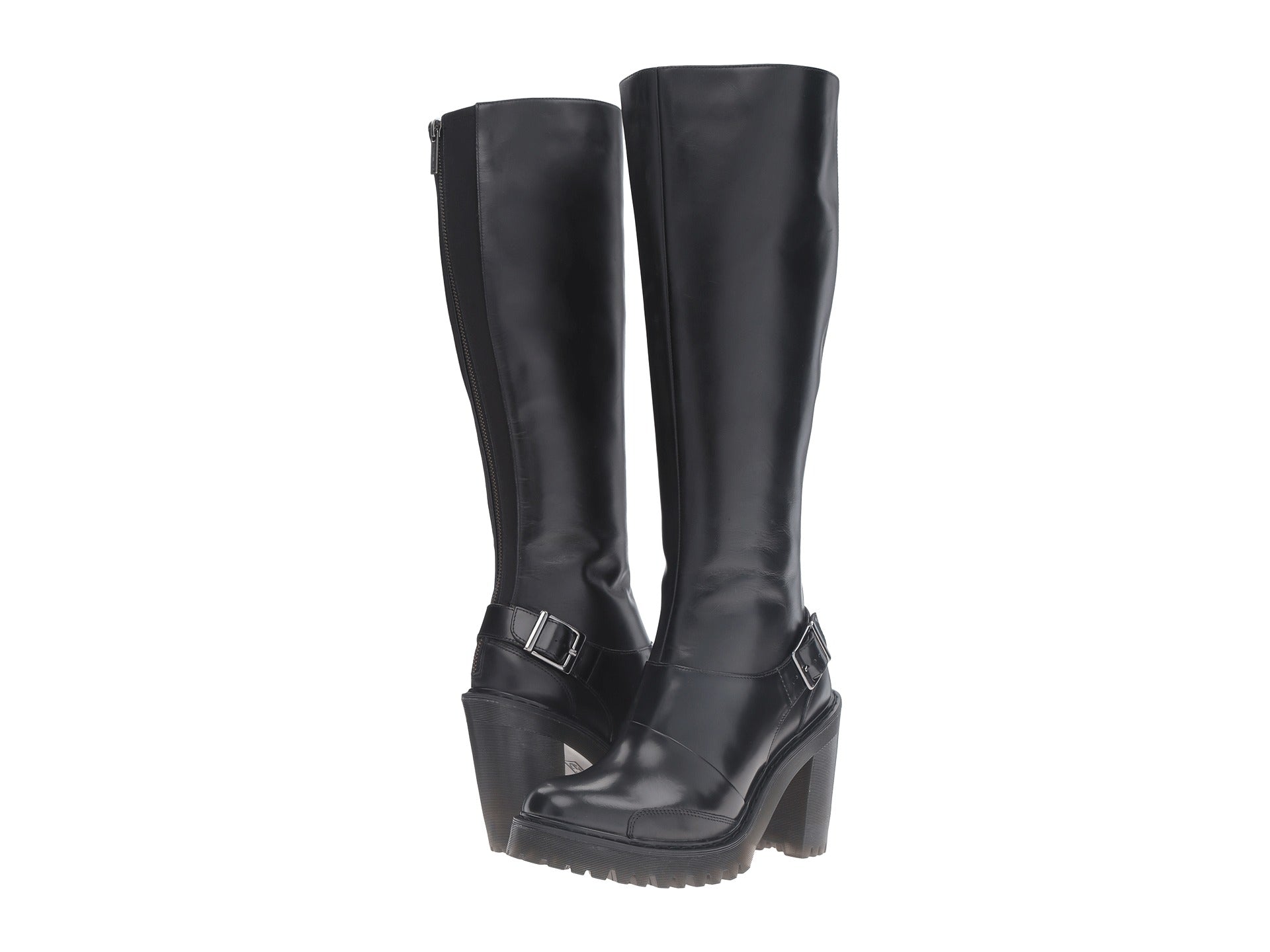 LYANNA Black Polished Buttero Boot - Stylish & Comfortable Leather Boots for Women, Perfect for Casual Outfits, Work & Outdoor Activities
