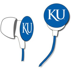 iHip NCAA Kansas Jayhawks Wireless Bluetooth Earbuds with Mic - Official Licensed Jayhawks Fan Gear for Sports, Workouts & Travel