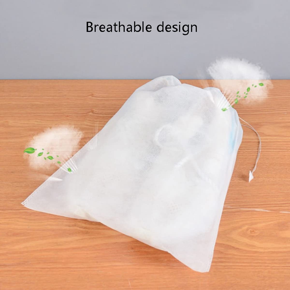 40 Pcs Shoe Dust Bags 9.45x14.96 Inch - Breathable Non-Woven Fabric Storage Pouches with Drawstring for Handbags, Shoes, Purses - Perfect for Travel, Storage & Organizing Closet