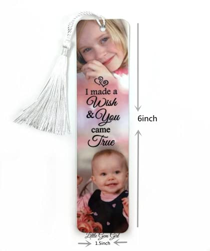 Personalized Custom Photo Bookmarks with Tassel - Unique Metal Bookmark Gift for Men, Women, Kids & Students - Perfect for Reading, Book Clubs, Graduation Gifts & Birthday Presents