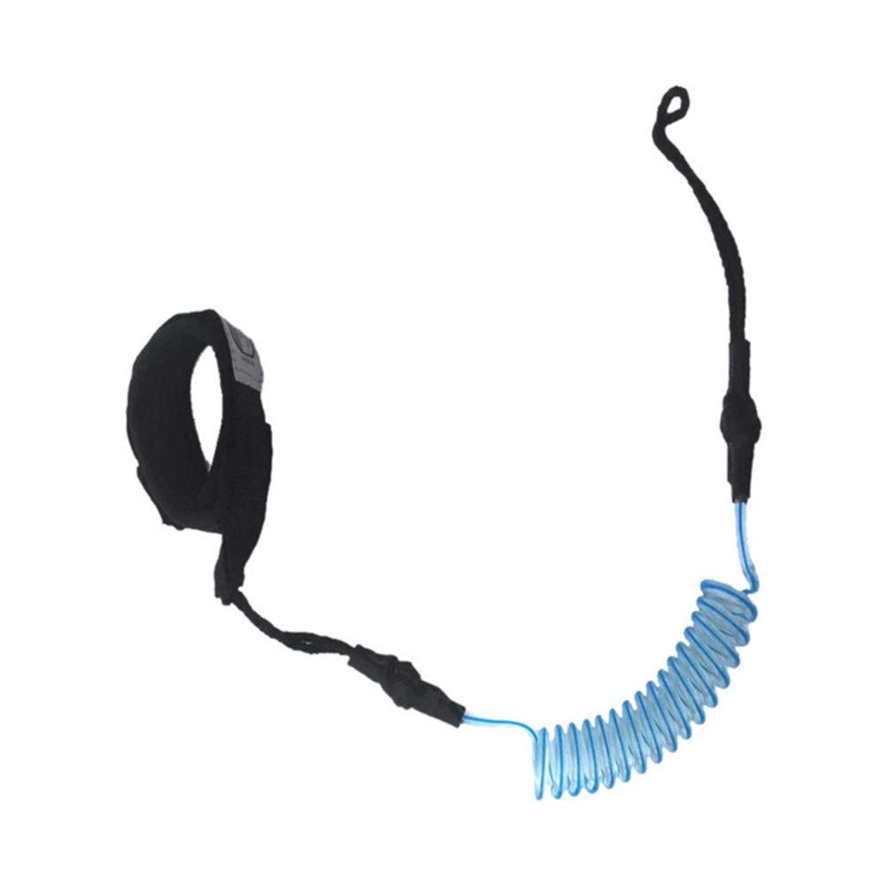 Premium Elastic Surfboard Leash - Coiled Ankle Strap for Stand Up Paddle Board, Kayak & Water Sports | Durable Safety Tether for Surfing, Rafting & Outdoor Recreation