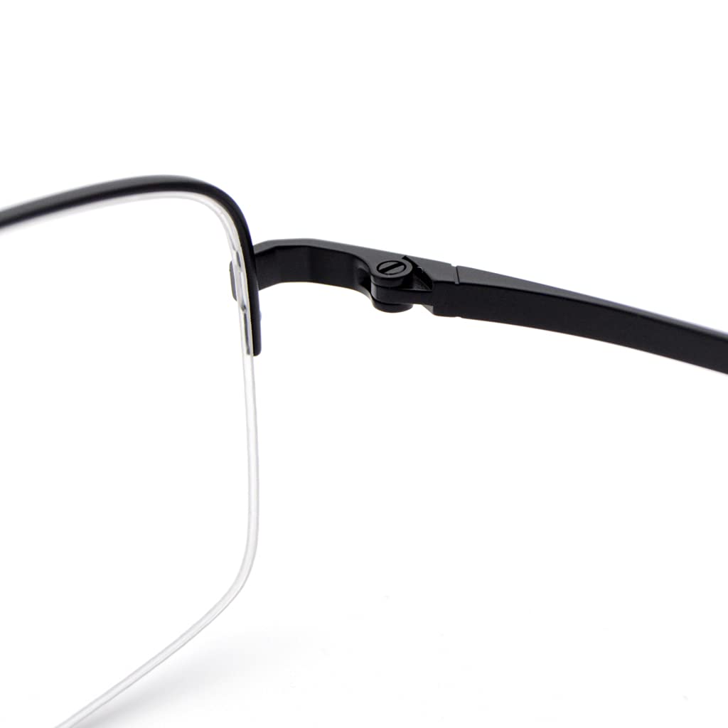 Premium Titanium Blue Light Blocking Glasses - Anti Eyestrain Computer Glasses for Men & Women - Lightweight & Durable Titanium Frame - Perfect for Office Work, Gaming & Screen Time