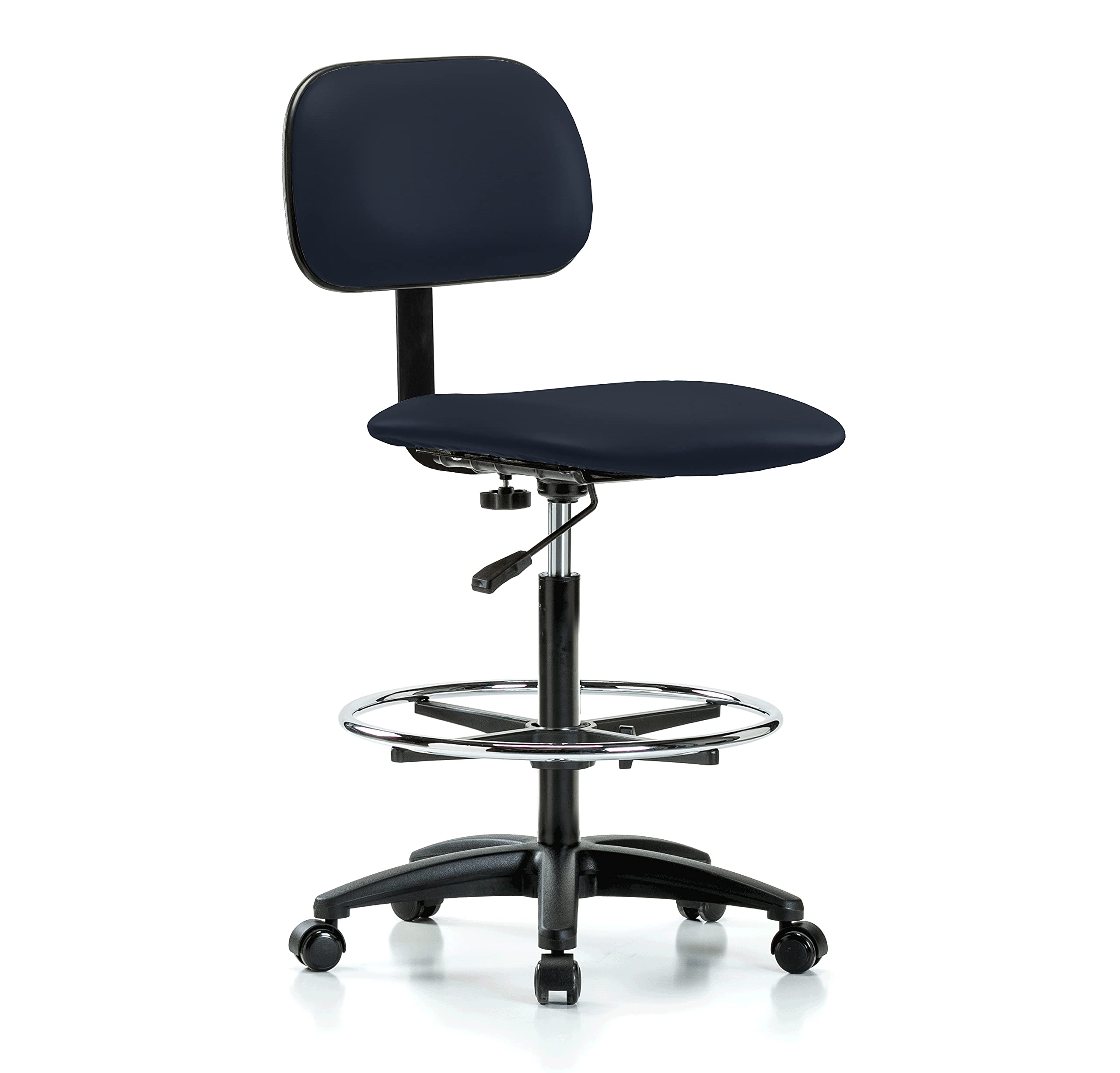 Adjustable Perch Lab Chair with Foot Ring & Imperial Fabric - 24-33.5