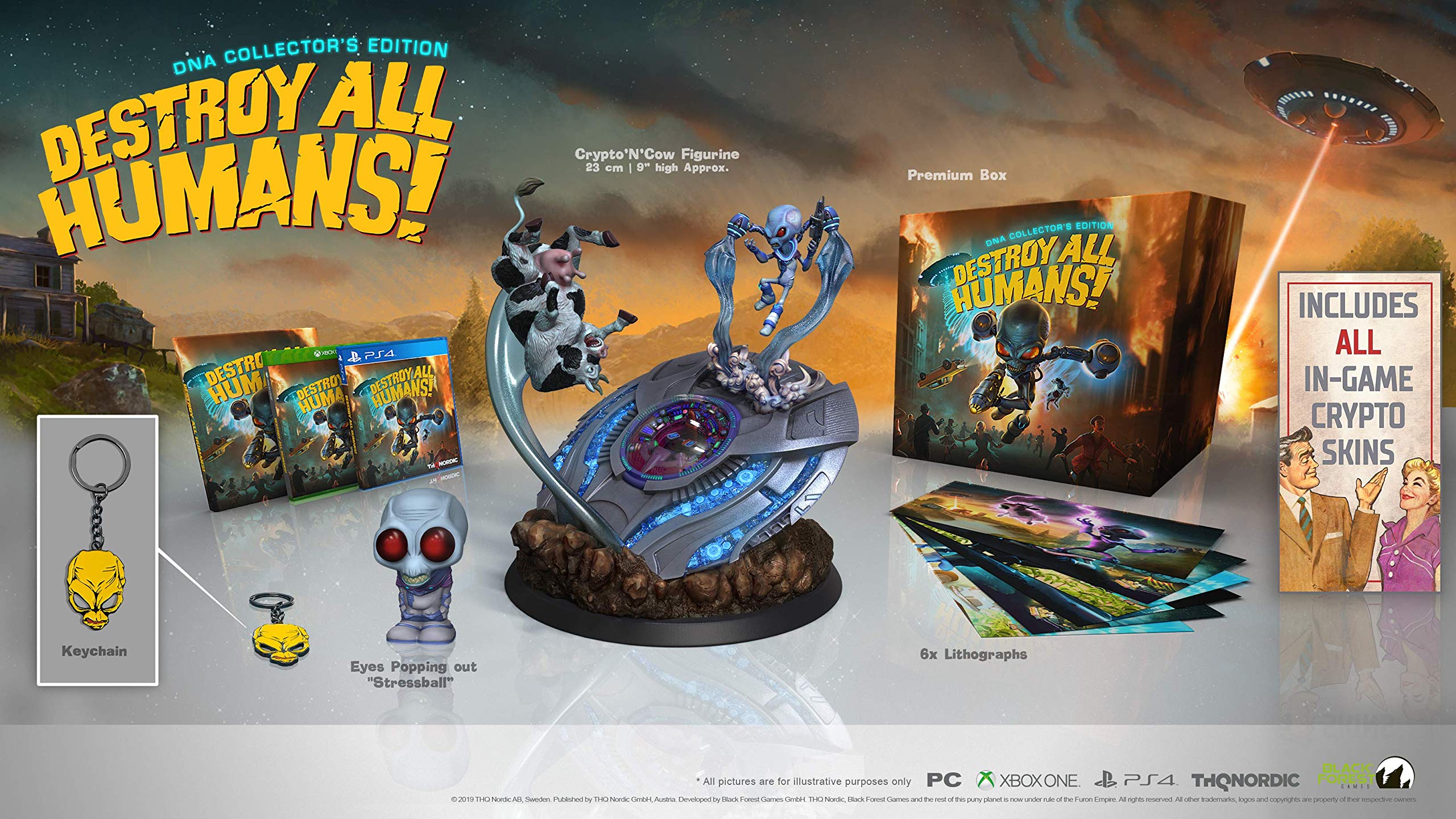 Destroy All Humans! DNA Collector's Edition for Xbox One - Limited Edition Action Adventure Game for Sci-Fi Fans | Perfect for Gaming Collectors and Alien Invasion Enthusiasts