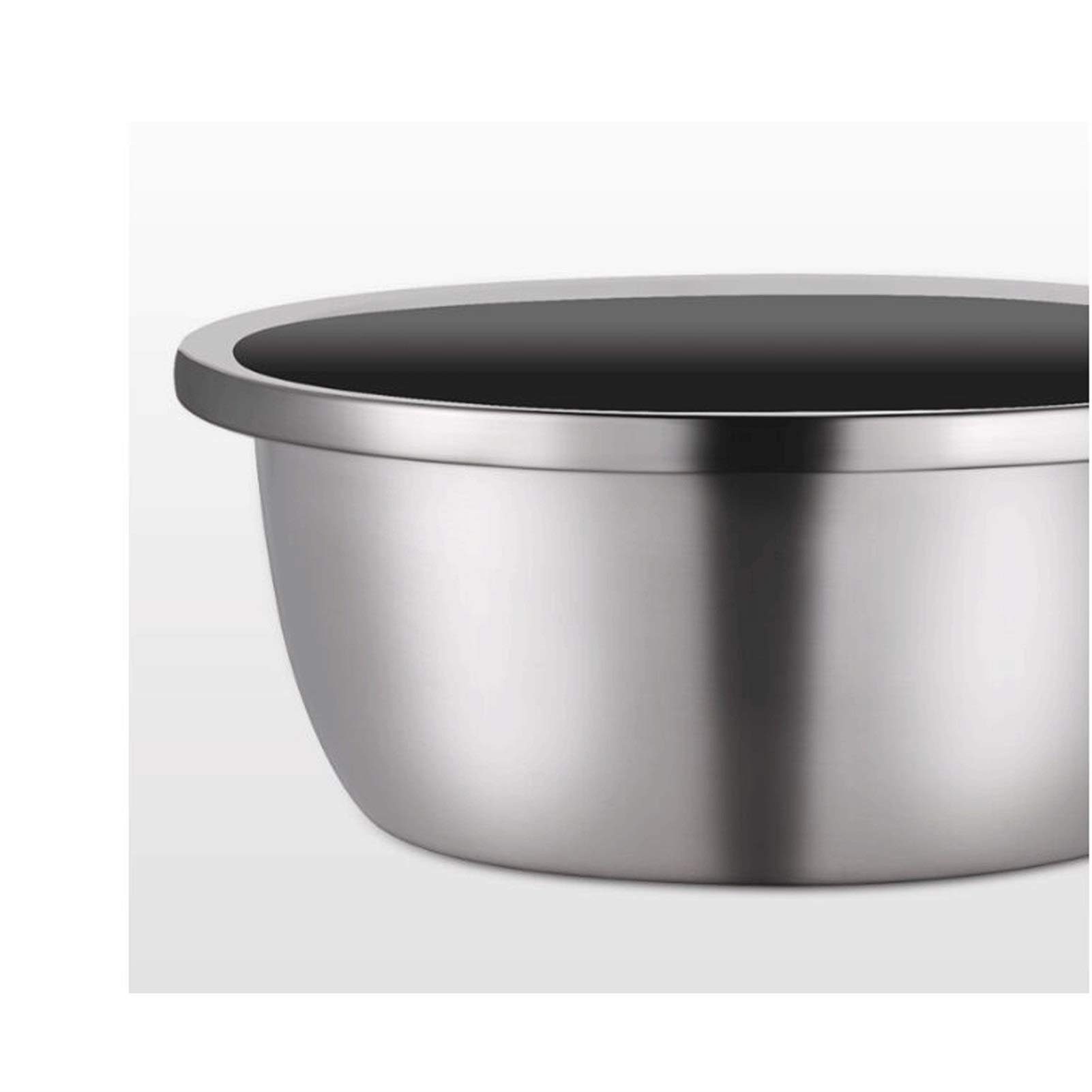 Premium 304 Stainless Steel Mixing Bowl Set - 6 Piece Nesting Bowls for Cooking, Baking & Food Prep | Space-Saving Design with Non-Slip Grip | Perfect for Kitchen, Restaurant & Meal Prep Storage