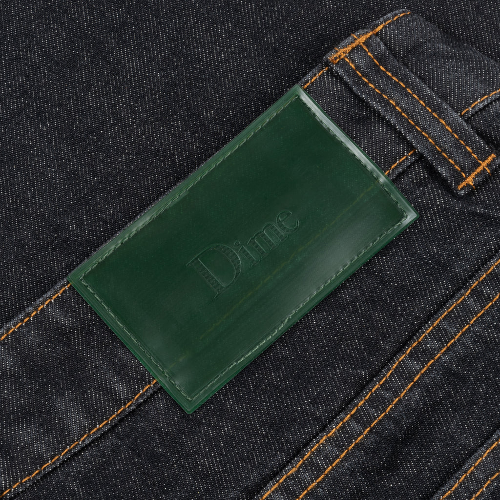 Dime Classic Relaxed Fit Denim Jeans for Men - Black Washed Vintage Style | Casual Wear, Street Style & Everyday Comfort