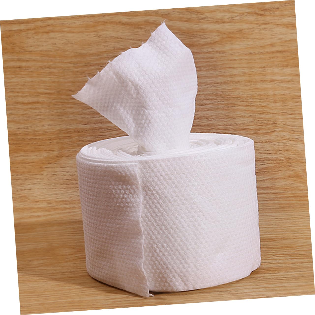 Premium Cotton Face Towels - Soft & Thickened Pearl Stripe Facial Tissues for Dry/Wet Skin Care | Gentle & Disposable | Perfect for Travel, Gym & Daily Skincare Routine