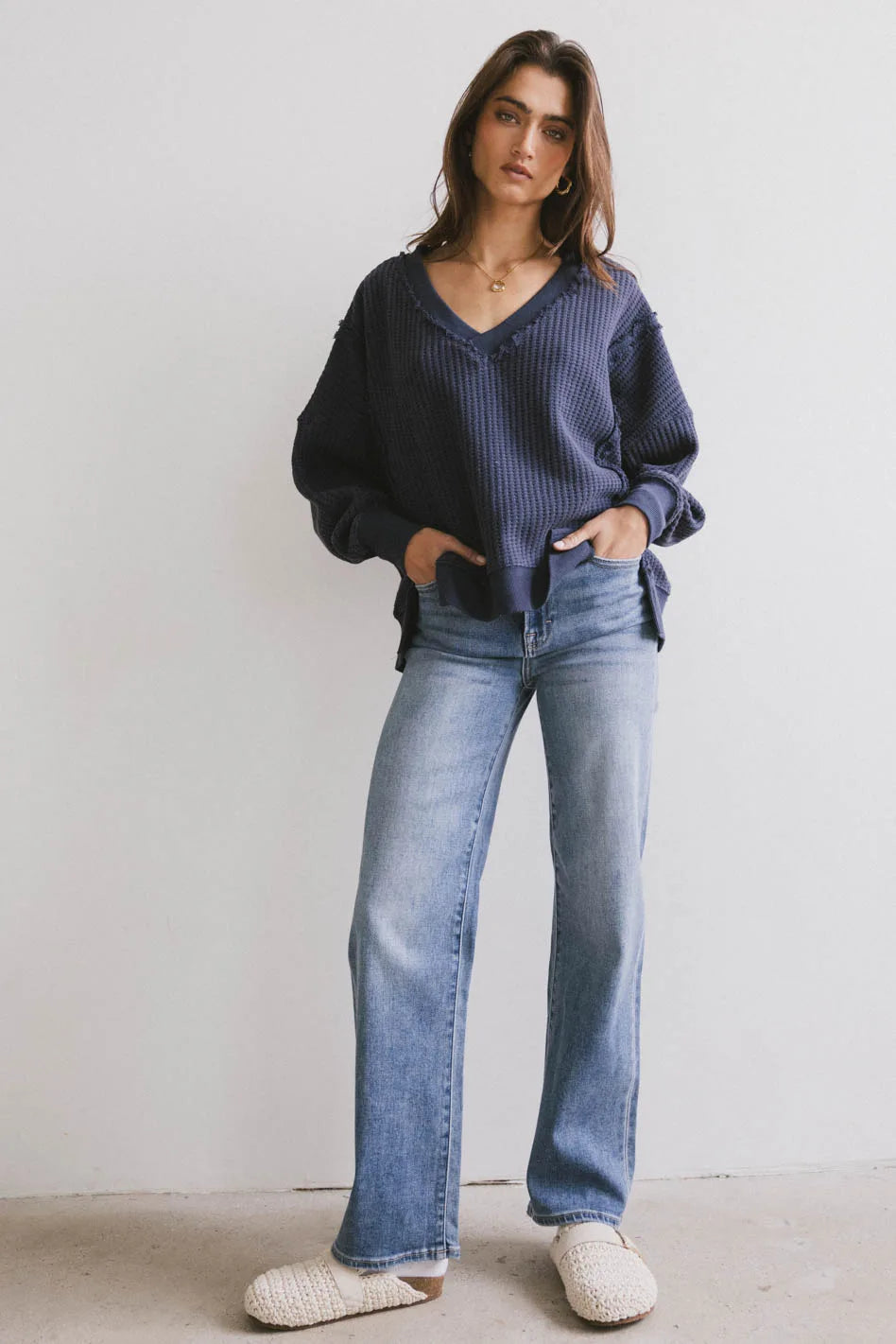 Ingrid Straight Leg Jeans for Women - High Waist Slim Fit Denim Pants | Perfect for Casual Wear, Office Outfits & Everyday Style