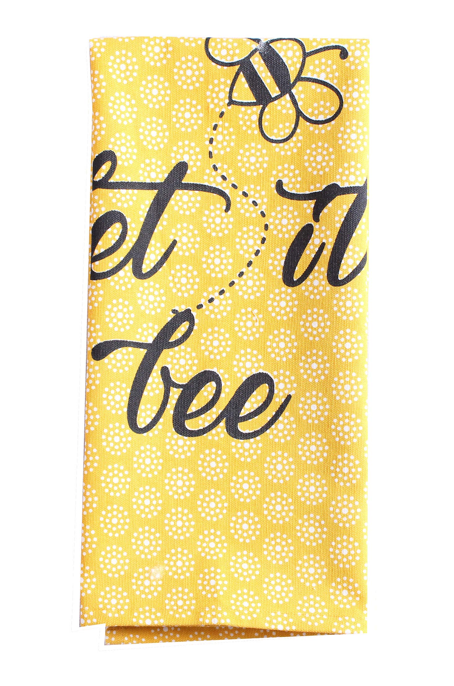 **ANA Eco-Friendly 100% Cotton Kitchen Dish Cloths - Super Absorbent, Reusable Towels (Set of 6) | Bee Grey & Yellow Print, Typography Pattern | 20x28 Inch | Perfect for Cleaning, Drying Dishes & Adding Style to Your Kitchen**