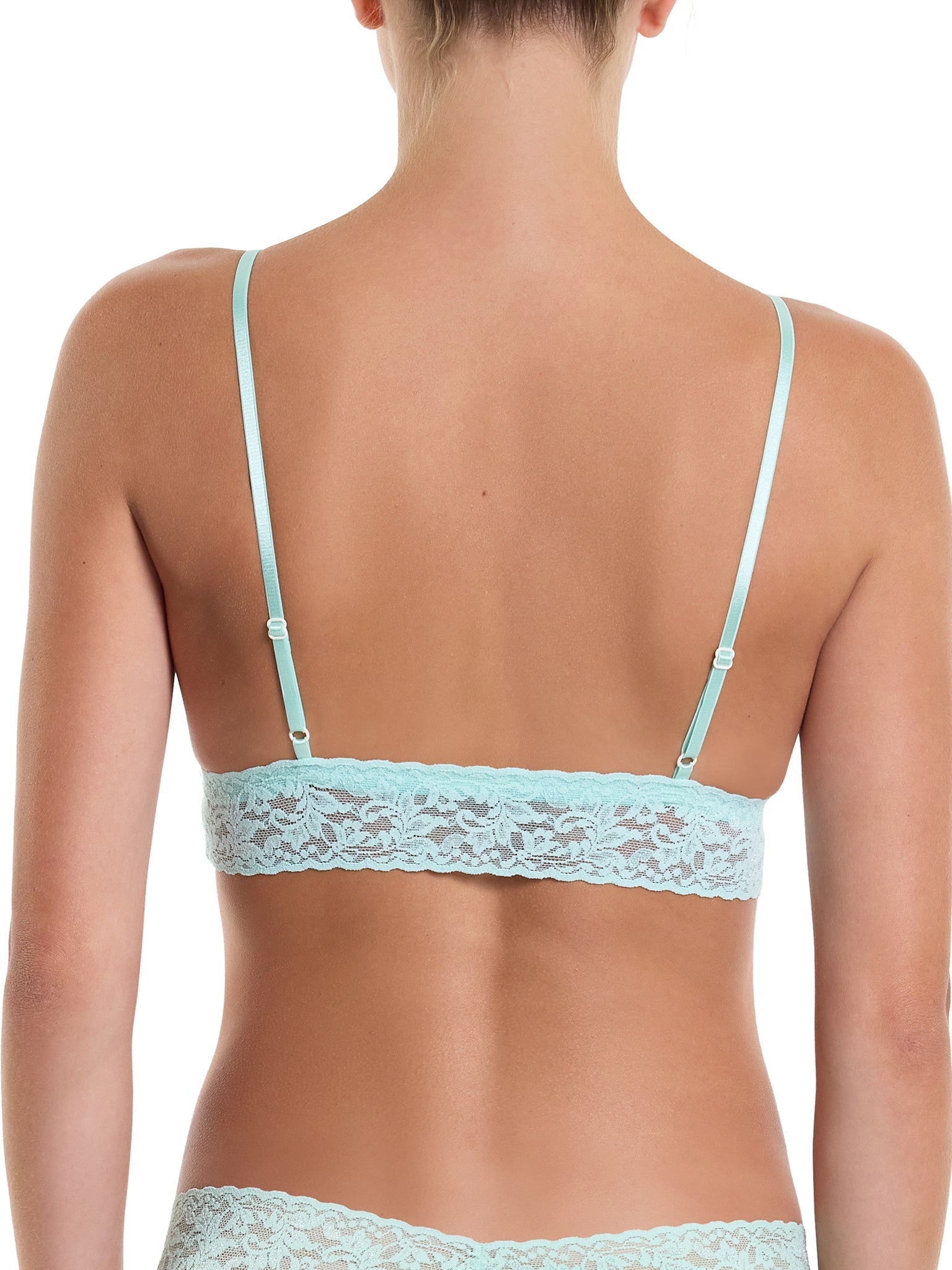 Signature Lace® Padded Triangle Bralette - Comfortable Wireless Bra for Women, Soft Stretchy Fabric, Light Support - Perfect for Yoga, Lounge & Everyday Wear