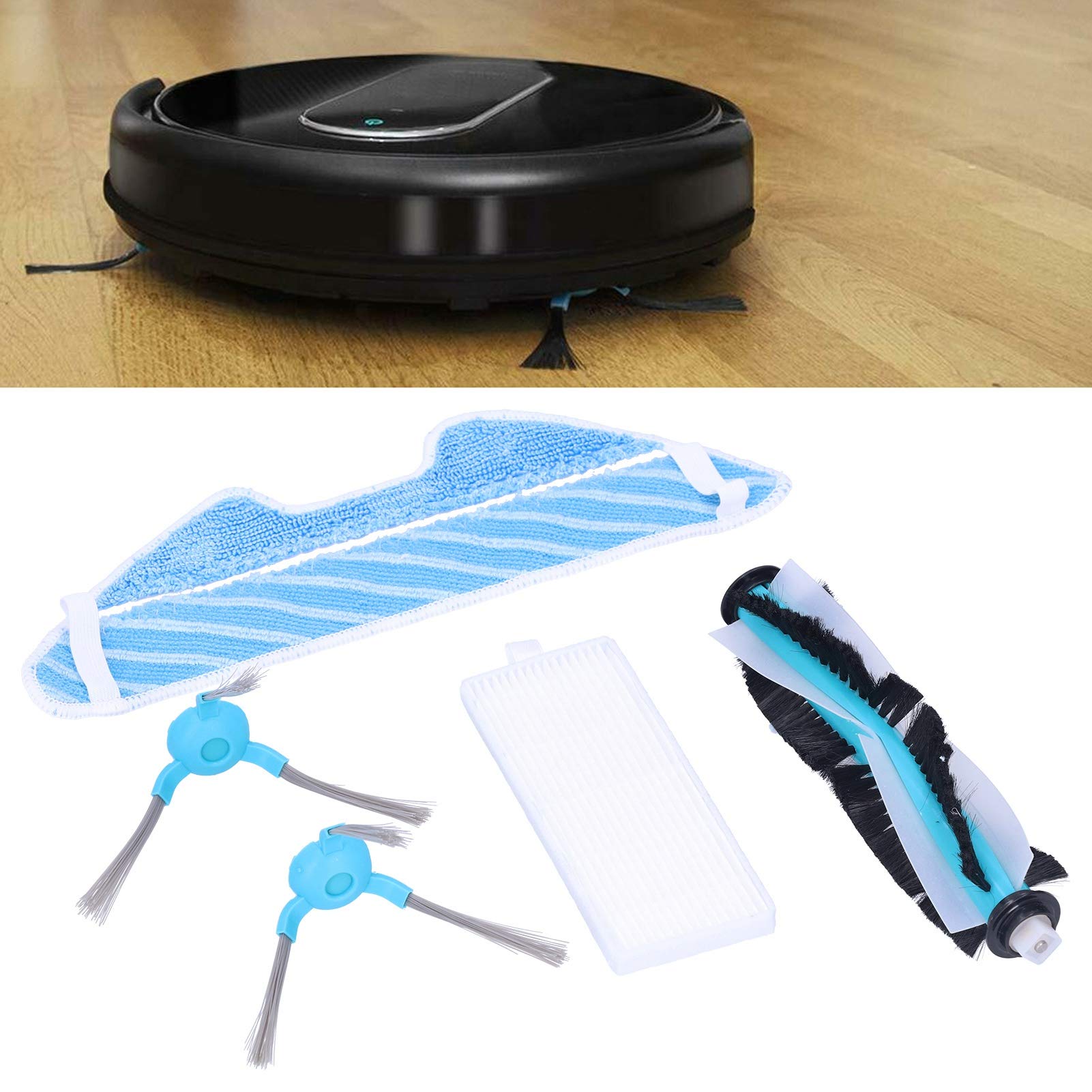 ABS Eco-Friendly Vacuum Cleaner Brush Replacement - Durable & High Efficiency Sweeping Robot Brush for Home & Office Use | Perfect for Hardwood Floors, Carpets & Pet Hair Cleaning