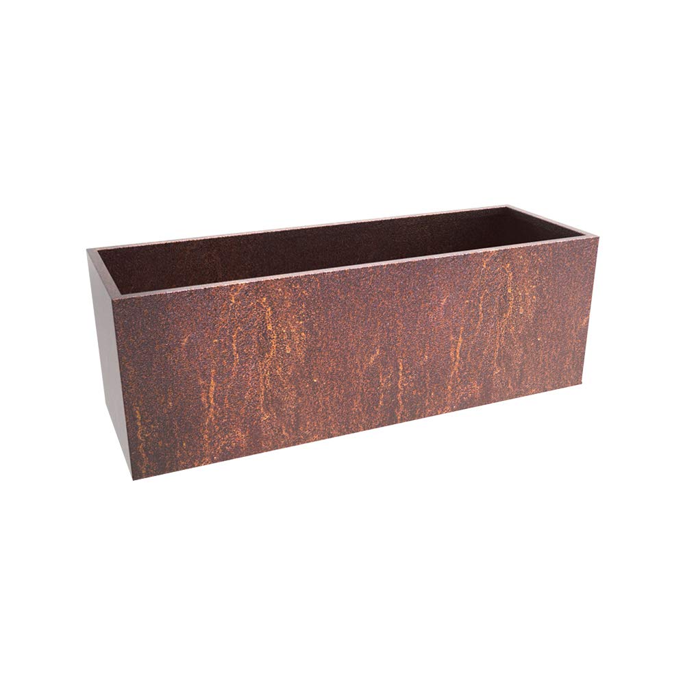 MK Designs - Premium Corten Steel Box Planters for Outdoor Plants (15