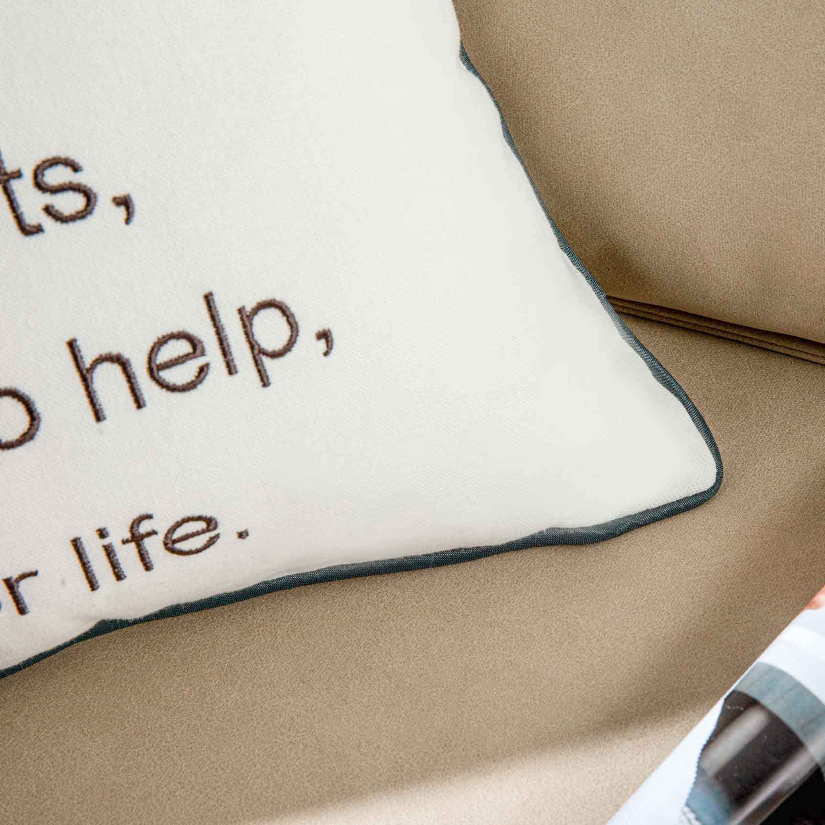 Embroidered Sister Definition Pillow Cover 18x18 - Gift for Sister, Home Decor