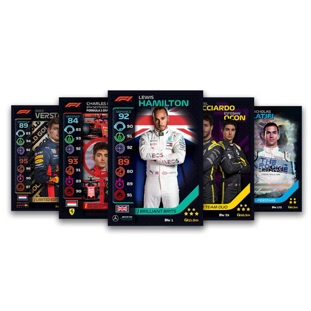 Topps F1 Turbo Attax Trading Card Game Pack - Collectible Formula 1 Racing Cards for Kids & Adults - Perfect for Game Nights, Gifts, and Sports Memorabilia Collections