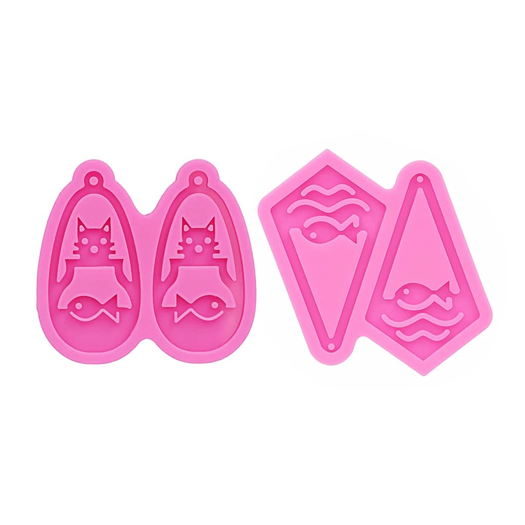 Milue Jewelry Casting Molds - Premium Shiny Glossy Resin Molds for DIY Keychains, Pendants & Epoxy Resin Crafts - Catfish Hollow Keychain Silicone Mold - Perfect for Handmade Jewelry Making & Unique Gift Creations