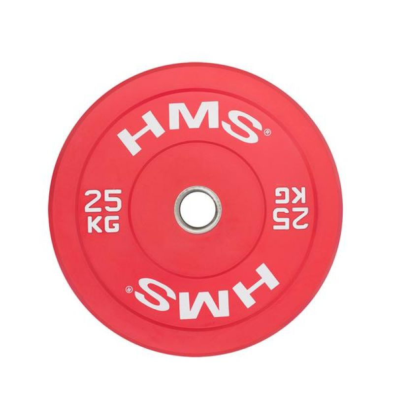 Olympic Bumper Plate 25kg (55lbs) - High-Quality Rubber Weight Plate for CrossFit, Powerlifting & Home Gym Workouts - Perfect for Strength Training & Fitness Enthusiasts