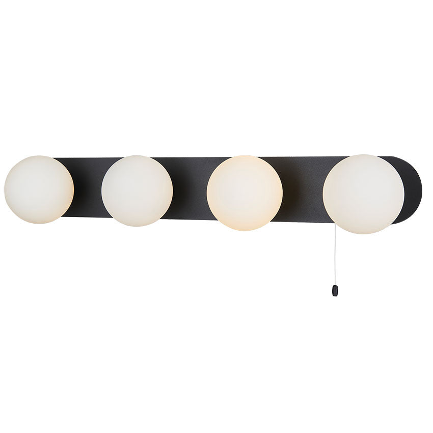 Acqua Globe Bathroom Mirror Light - LED Vanity Mirror with Adjustable Brightness, Multiple Finishes (Chrome/Brushed Nickel) - Perfect for Makeup, Shaving & Home Decor