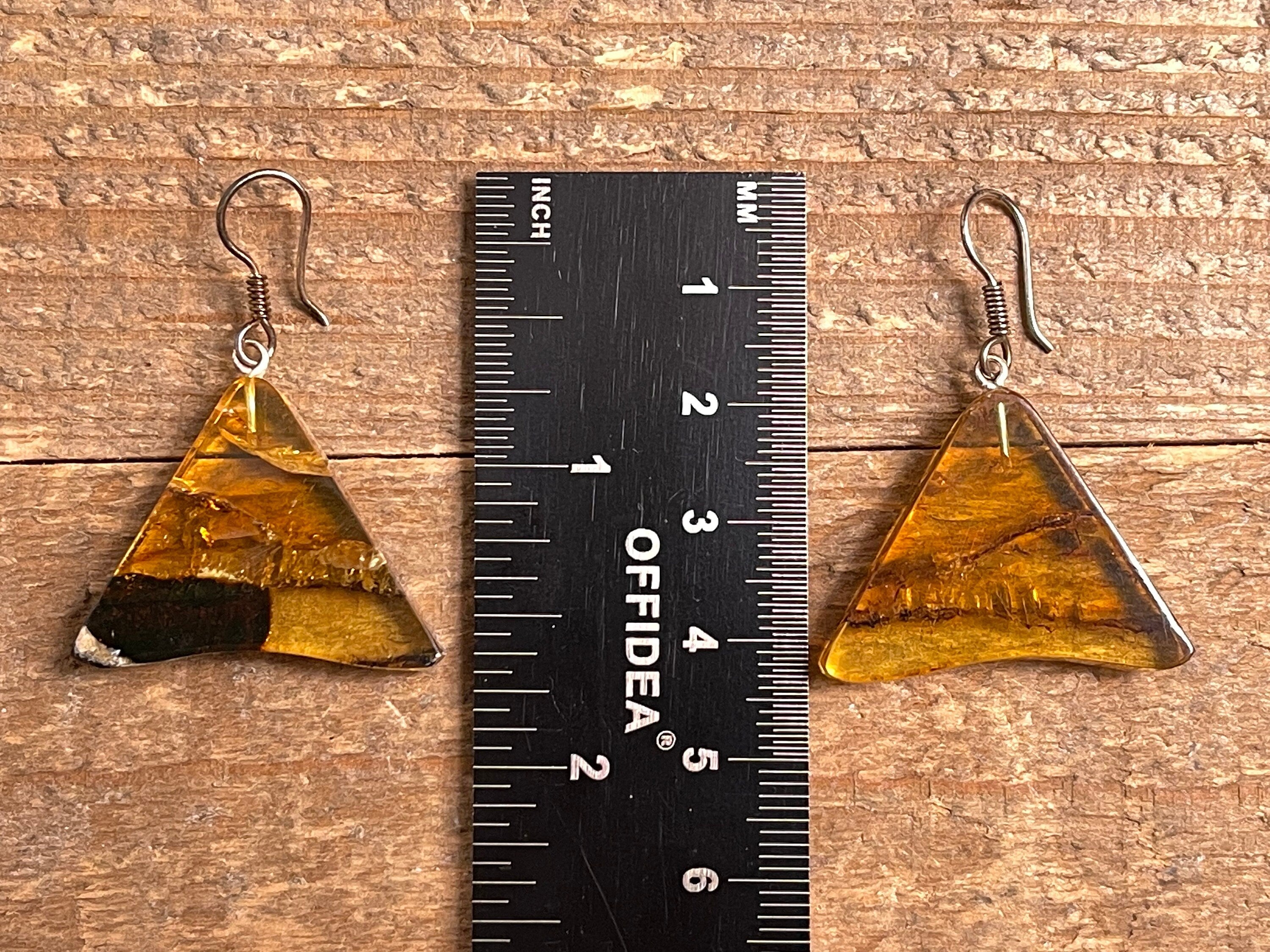 AMBER Crystal Earrings - Handmade Statement Dangle Earrings with Healing Stones | Boho Chic Jewelry for Women | Perfect for Parties, Weddings & Everyday Wear