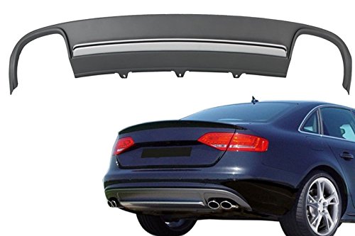 KITT RDAUA4B8S4 Rear Bumper Valance Diffuser - Sporty Car Body Kit Upgrade for Enhanced Aerodynamics & Style | Perfect for Tuner Cars, Racing & Street Performance