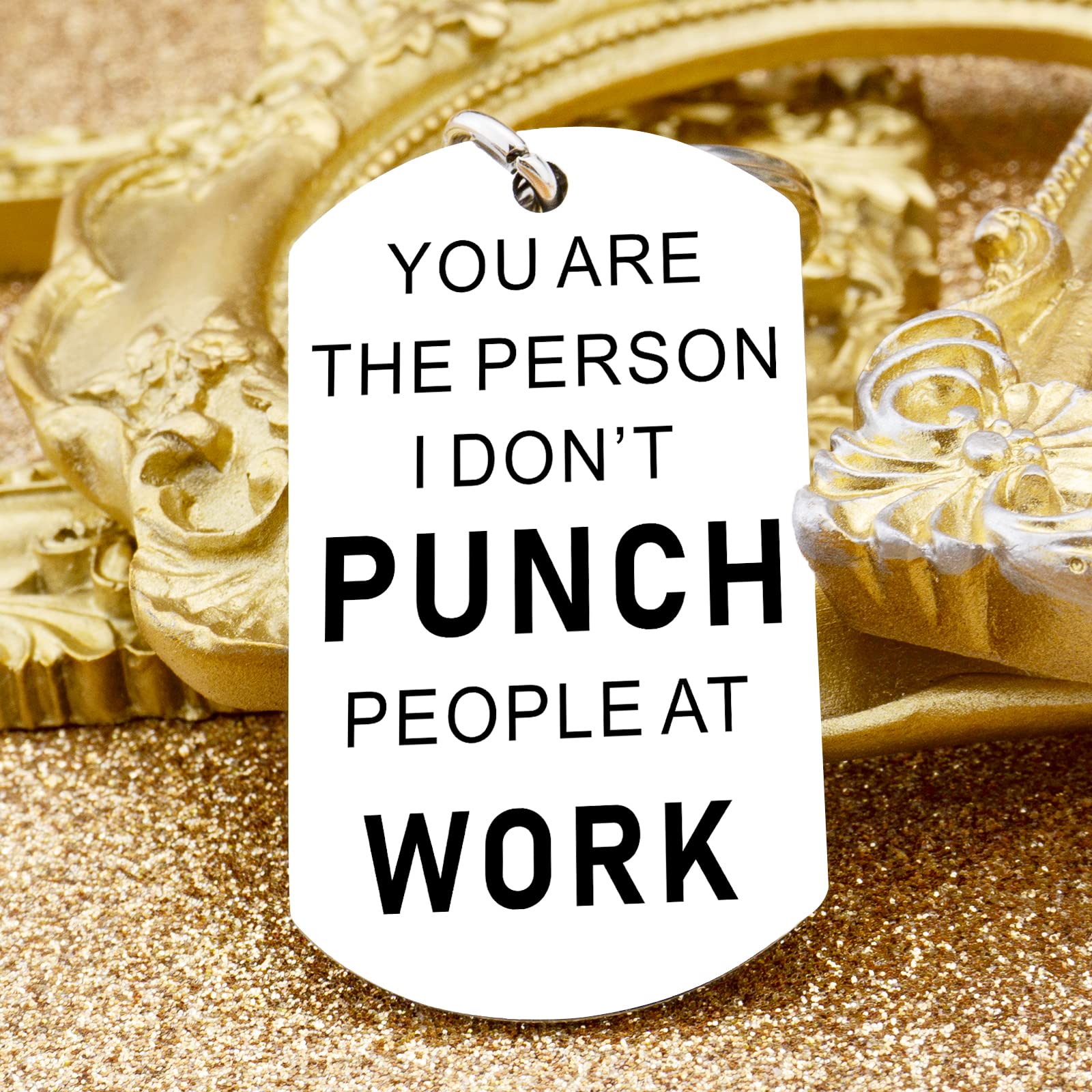 Funny Christmas Keychain Gifts for Coworkers - Stocking Stuffers for Men, Women, Boss & Friends - Unique White Elephant Gifts for Adults (Perfect for Office Parties, Secret Santa & Holiday Exchanges)