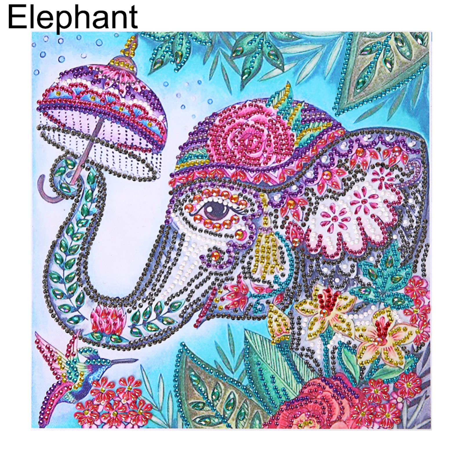 HEVIRGO Diamond Painting Kit - Peacock Animal Design, Multi-Shaped Partial Drill Diamond Art Embroidery for Adults | DIY Cross Stitch Craft for Home Decor & Wall Art