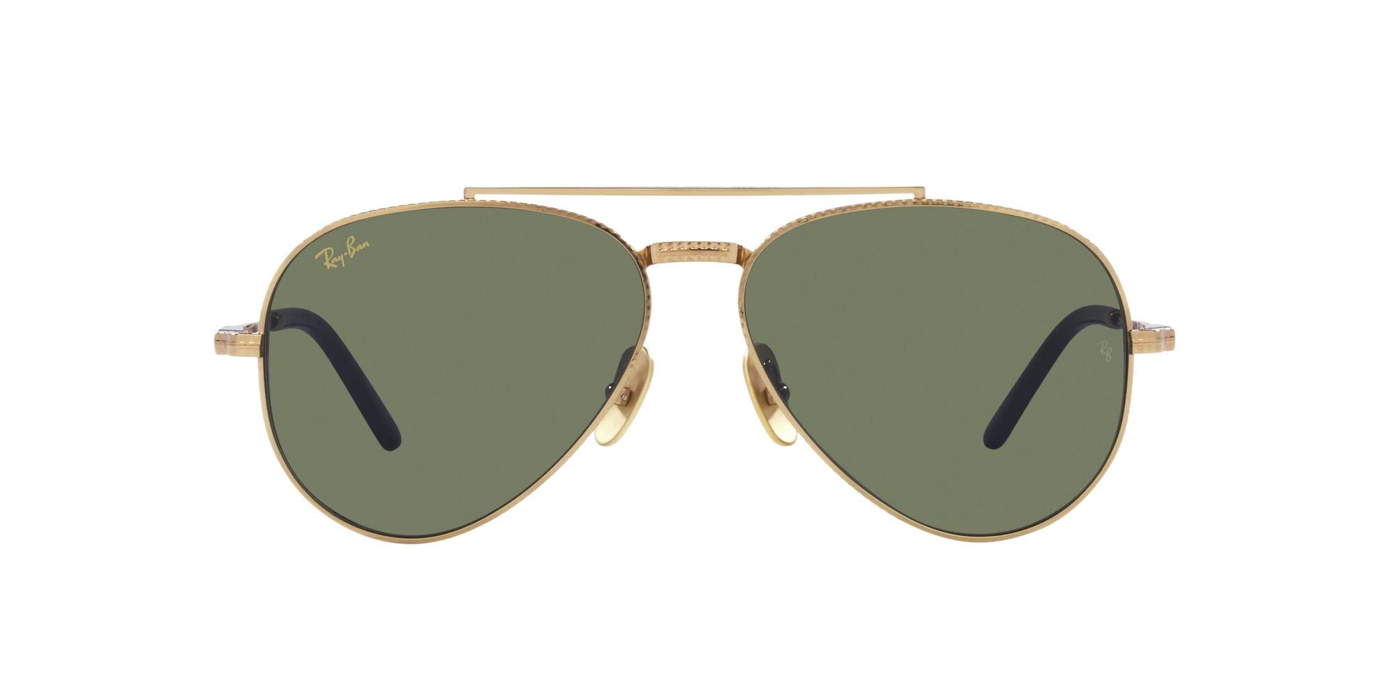 Ray-Ban RB8225 Aviator Titanium Sunglasses for Men & Women - Lightweight Polarized UV Protection - Perfect for Driving, Travel & Outdoor Activities