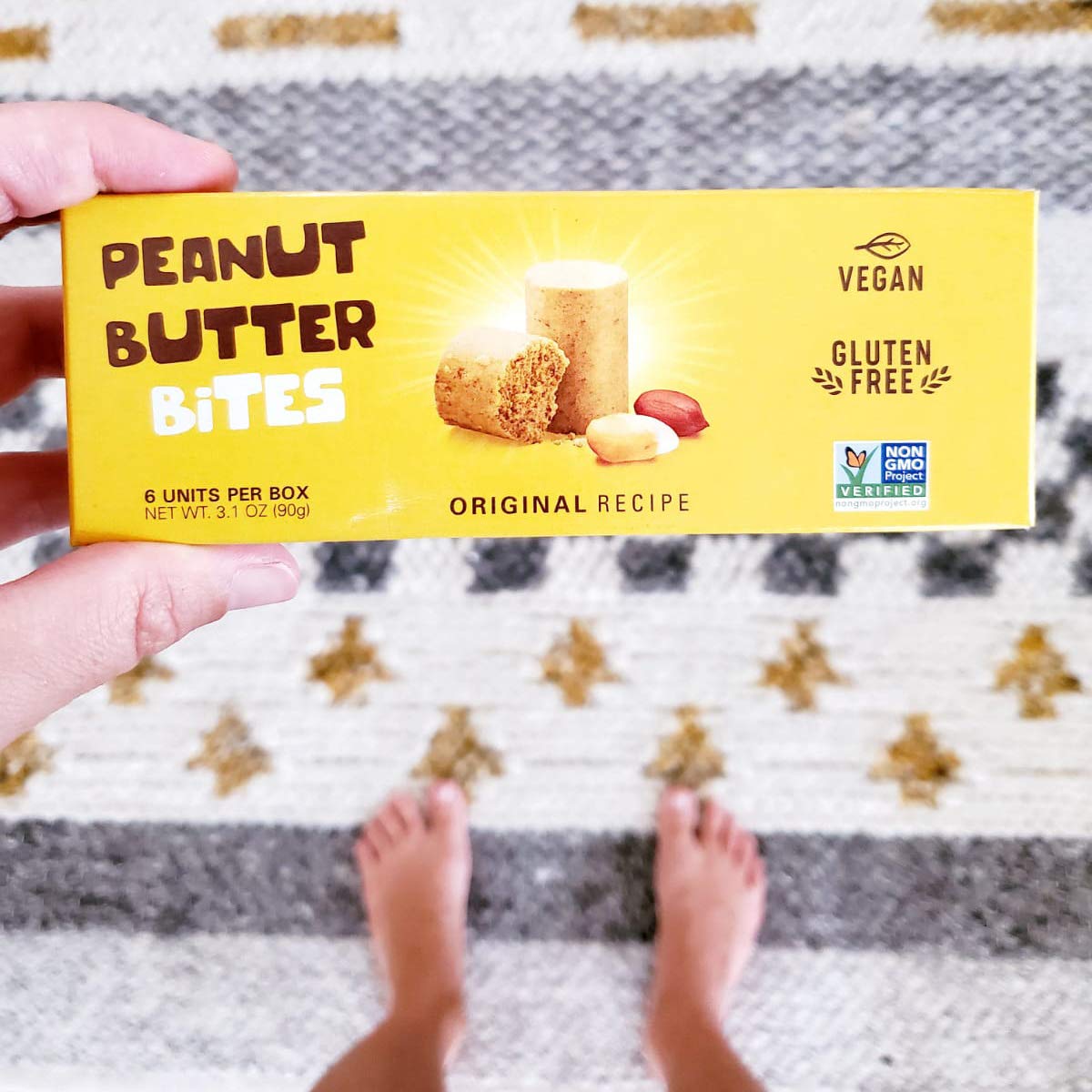 PASOKIN Natural Peanut Butter Snack - Crunchy & Creamy PB Bites | Gluten Free, Vegan Protein Snacks | USA Made Pacoca, 6 Boxes (36 Bites) | Perfect for On-the-Go Snacking, Office Treats & Healthy Desserts