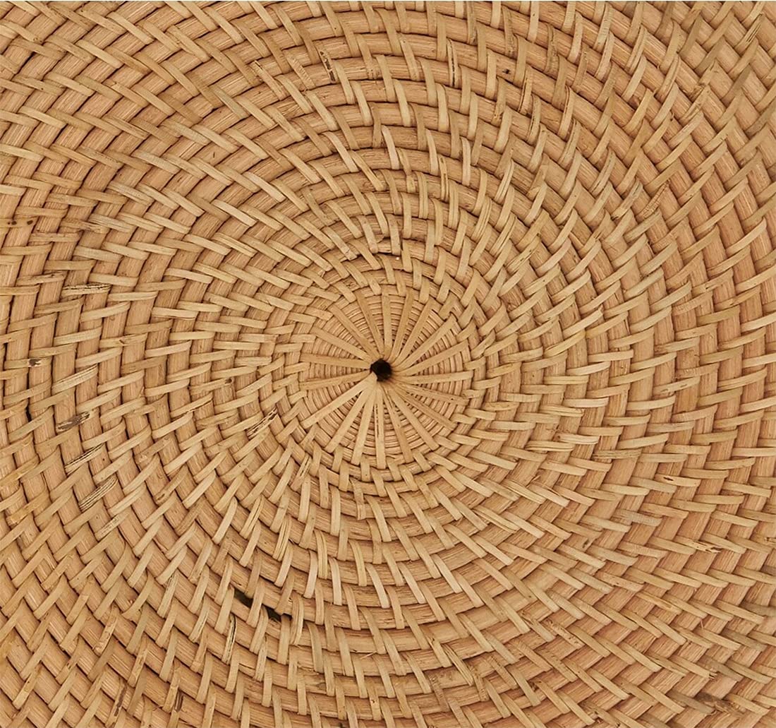 Premium Hand-Woven Rattan Placemats Set of 4 - 15