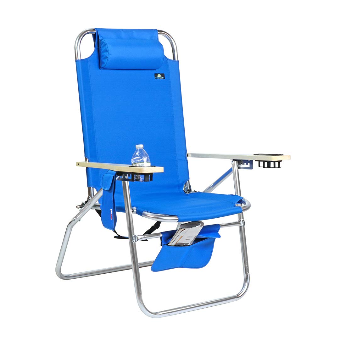 Premium Heavy Duty XL Wide Tall Plus Size Aluminum Folding Beach Chair for Adults - 17