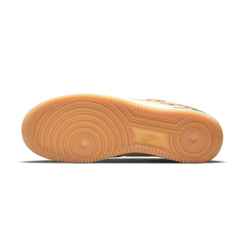 Nike Air Force 1 Low Sneakers - Coconut Milk/Atomic Orange Colorway | Men's Casual Shoes for Everyday Wear & Street Style