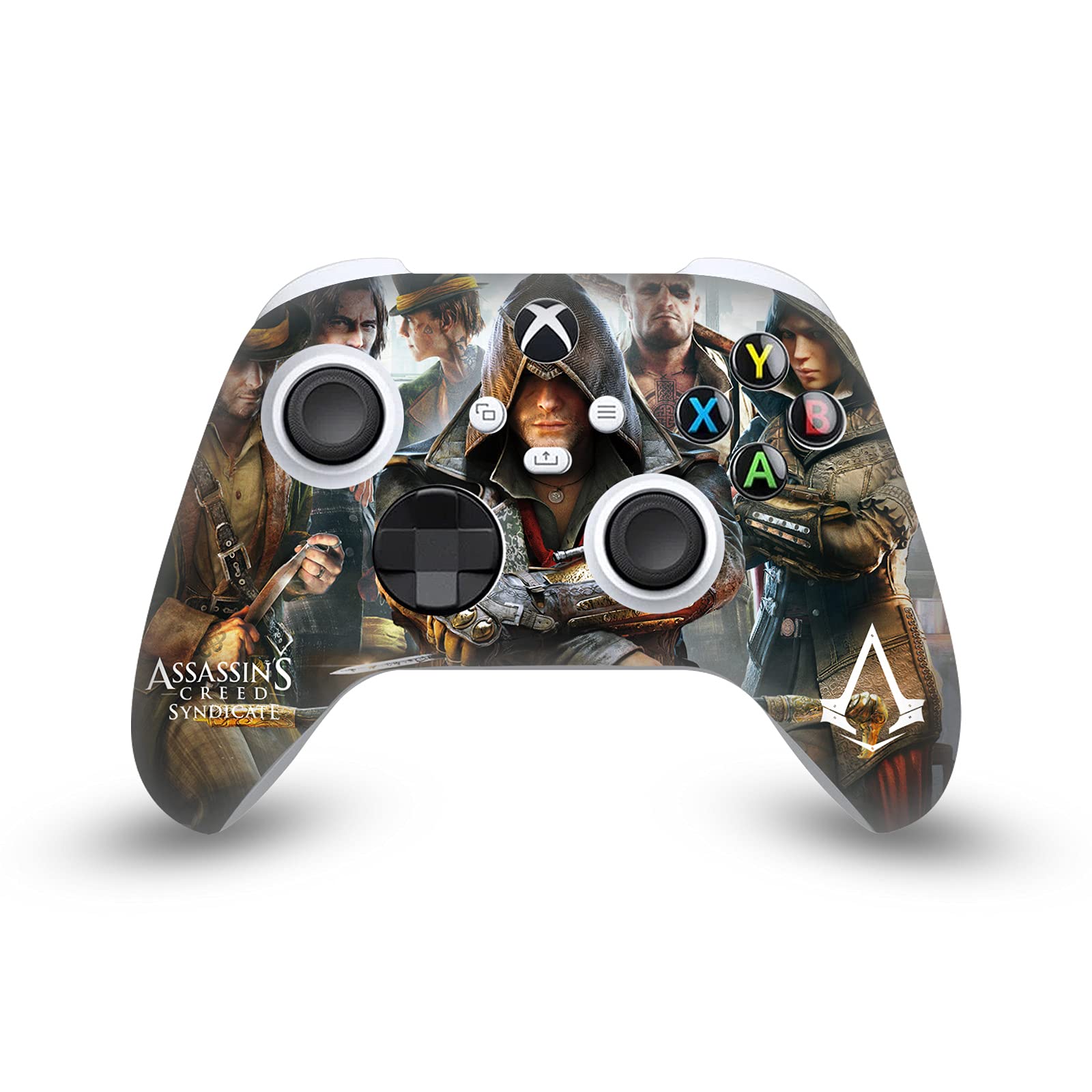 Official Licensed Assassin's Creed Syndicate Vinyl Skin Decal Sticker for Xbox Series X/S Controller - Gaming Accessories for Xbox Fans | Perfect for Customizing Your Game Controller