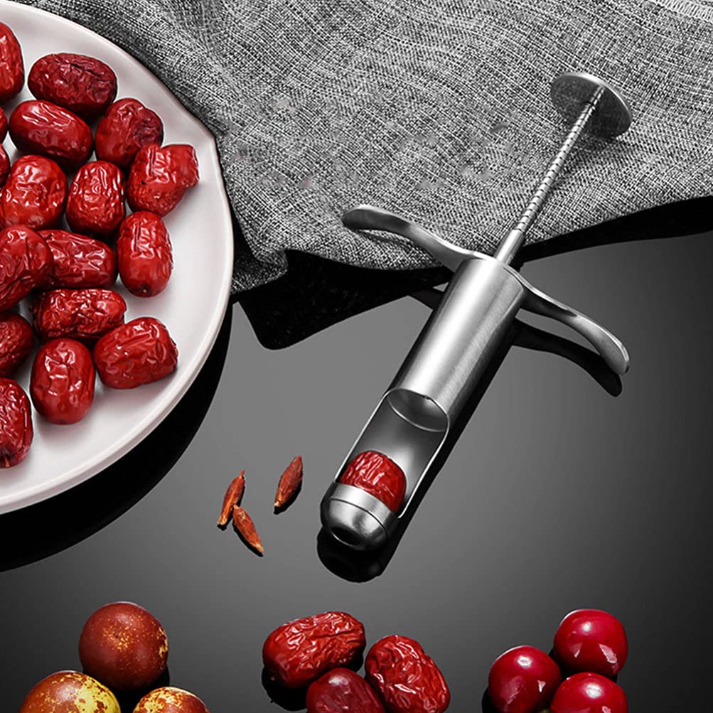 Stainless Steel Multi-Function Fruit Corer Tool - Pumpkin, Jujube, Cherry & Watermelon Pitter - Kitchen Gadget for Easy Fruit Pitting & Vegetable Coring | Perfect for Baking, Cooking & Meal Prep