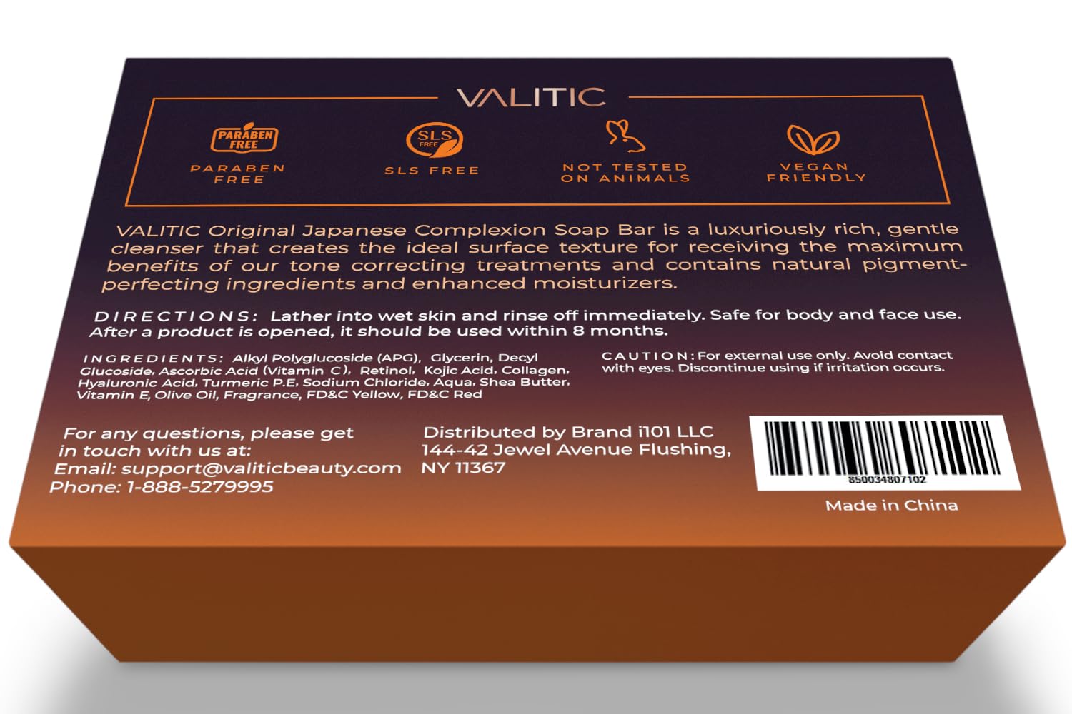 VALITIC Kojic Acid & Turmeric Dark Spot Corrector Soap - Vitamin C, Retinol & Collagen Infused Skin Brightening Bar - 2 Pack with 200 Melting Paper Sheets - For Hyperpigmentation, Acne Scars & Uneven Skin Tone - Perfect for Daily Face & Body Cleansing Routine