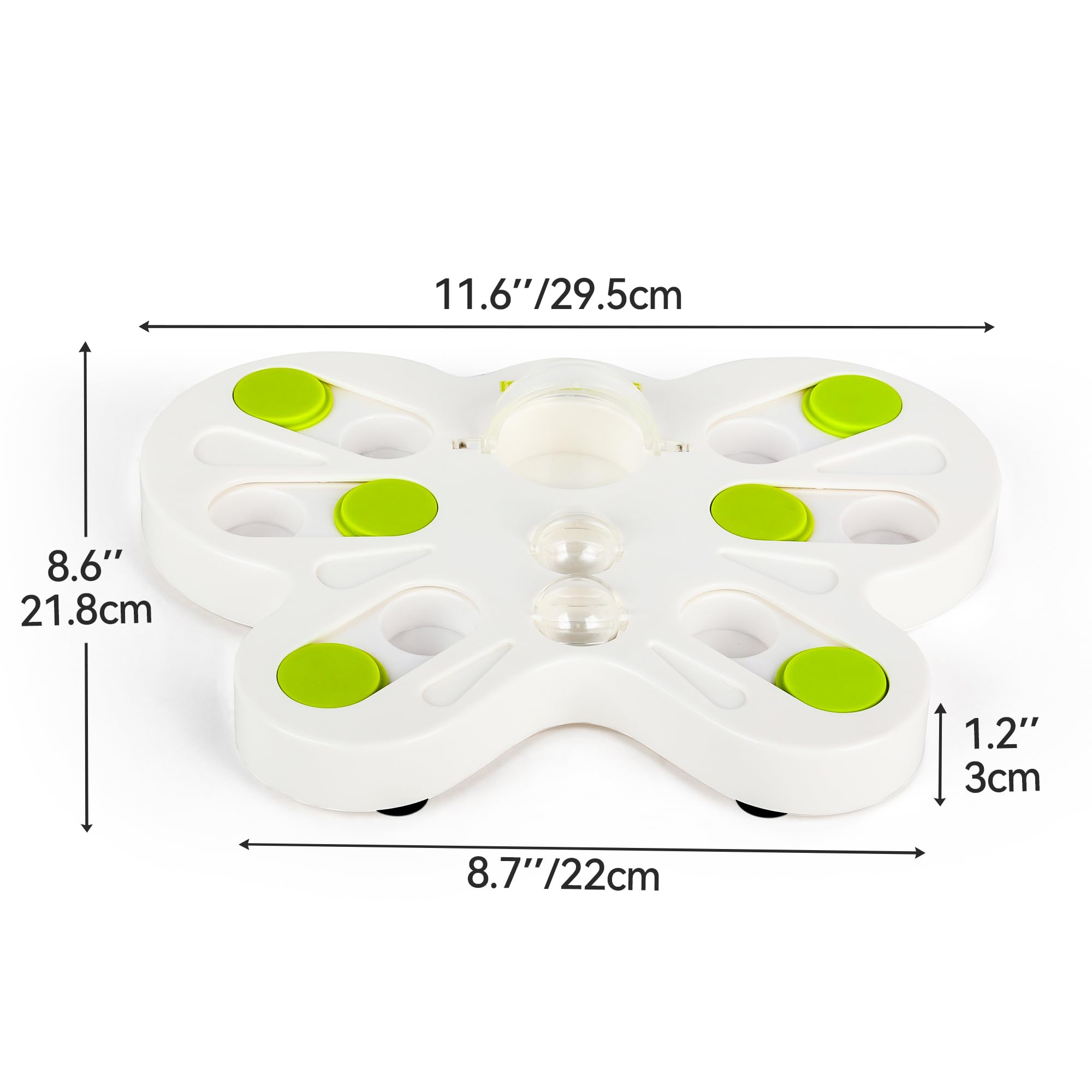 Interactive Cat Treat Puzzle Slow Feeder - Butterfly Shape Enrichment Toy for Indoor Kittens | Stimulating Maze Food Dispenser for Mental Exercise & Boredom Relief | Perfect for Mealtime Fun & Behavior Training