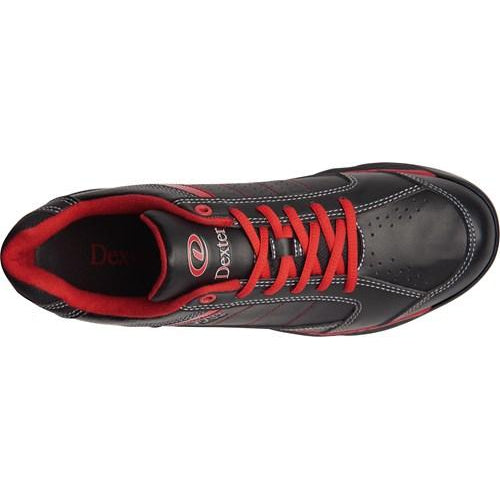 Dexter Boys Youth Ricky IV Jr. Bowling Shoes for Kids - Black/Red - Lightweight & Comfortable for League Play & Casual Bowling