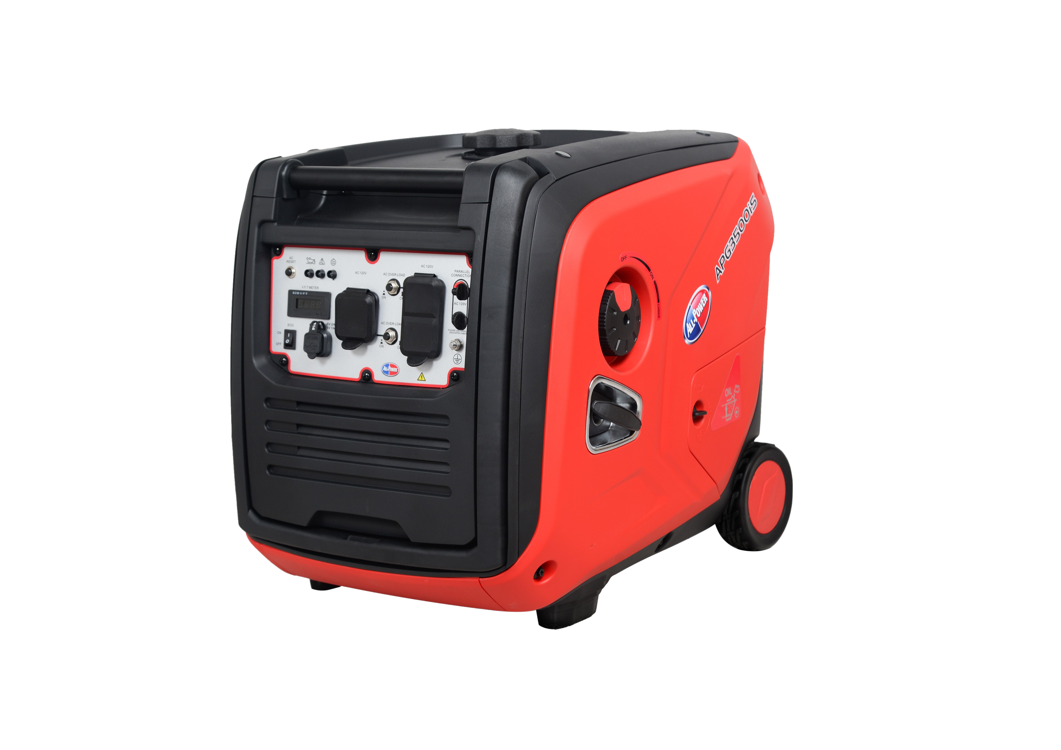 All Power America APG3500IS 3500W/4300W Portable Inverter Generator with Recoil Start - Perfect for Camping, RV Trips & Emergency Power Backup