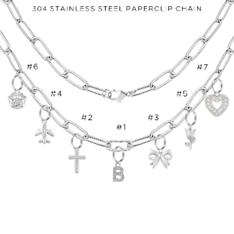 Elegant Charm Necklace with Assorted Charms - Perfect for Gifts, Parties & Everyday Wear | $52.00
