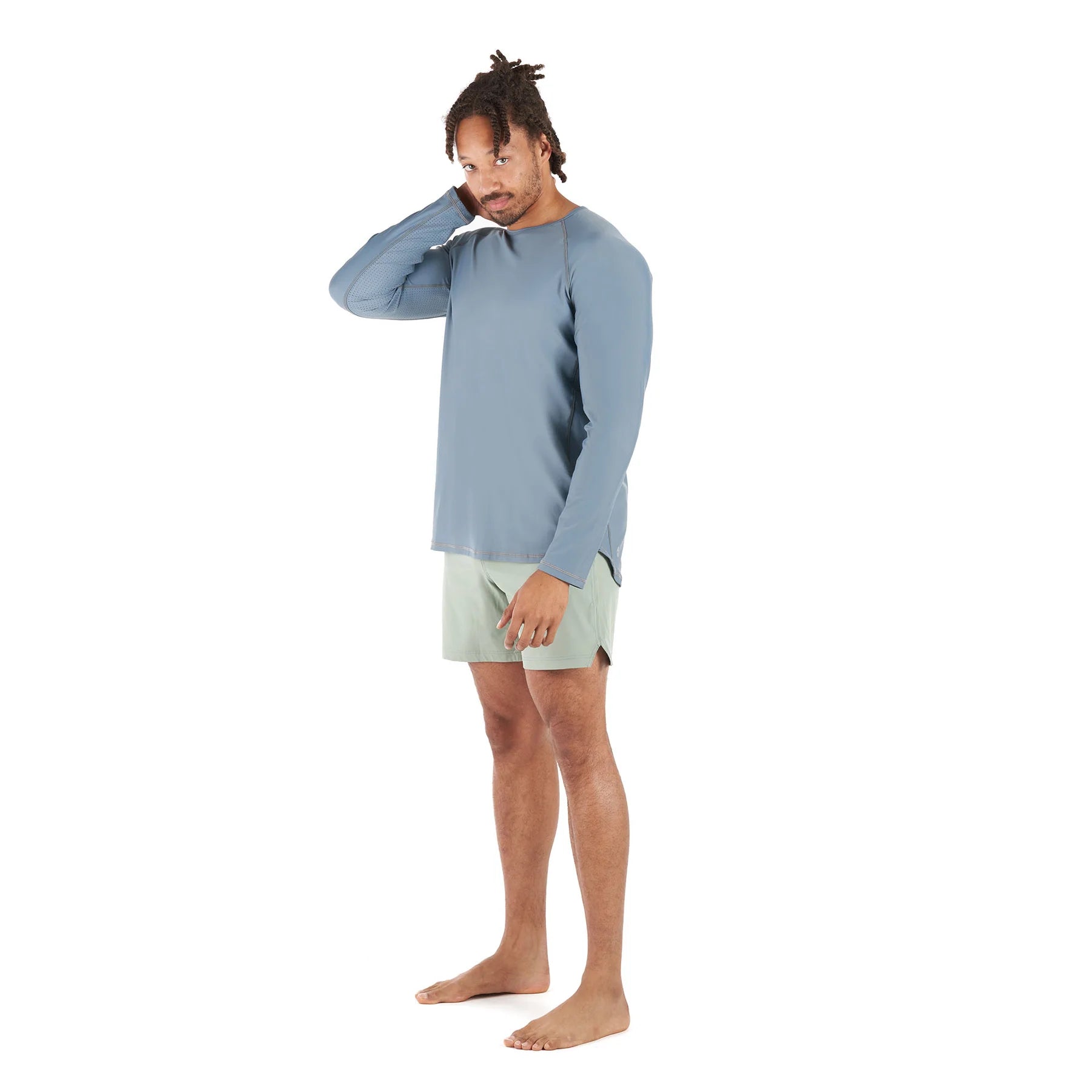 Men's Coastal Long Sleeve Top with Repreve® Recycled Fabric - Breathable & Eco-Friendly Shirt for Outdoor Adventures & Casual Wear