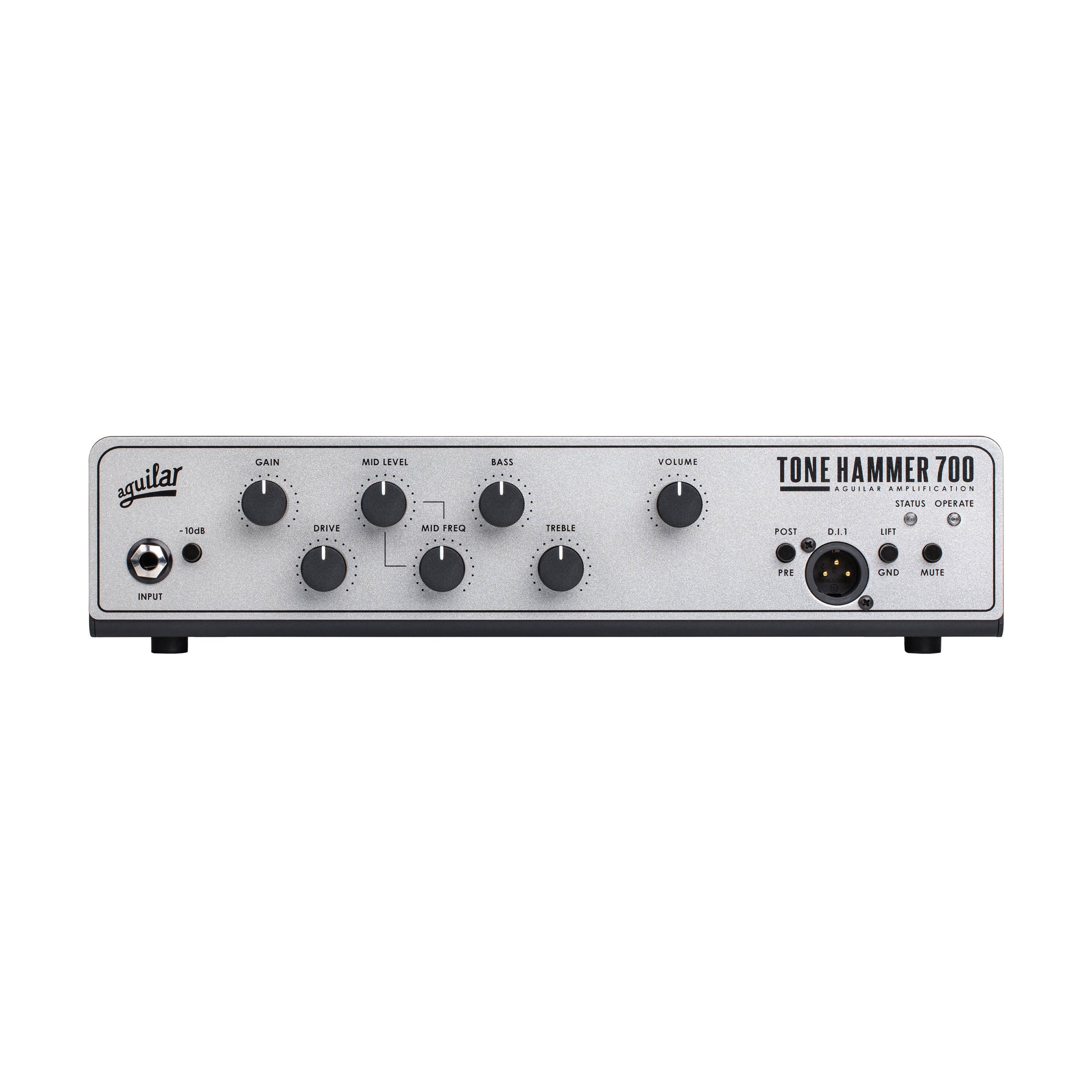 Aguilar TH700V2 Tone Hammer Gen 2 700W Bass Amp Head - Professional Bass Amplifier for Live Performances & Studio Recording