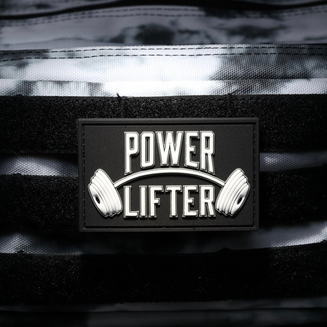 Power Lifter Velcro Patch - Heavy Duty Hook and Loop Patch for Workout Gear, Gym Bags & Fitness Apparel | Perfect for Weightlifting, CrossFit & Strength Training