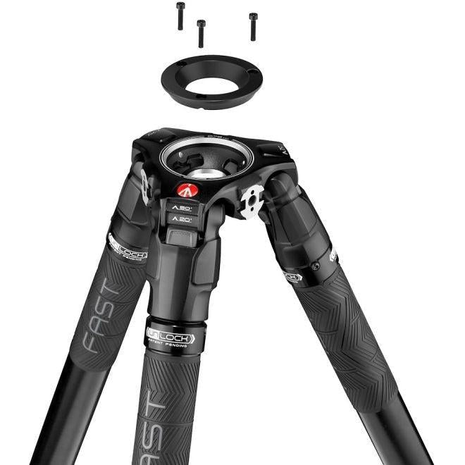Manfrotto 75mm to 60mm Bowl Adapter - Professional Camera Tripod Mount Converter for Video & Photography Gear - Perfect for Studio & Outdoor Shooting