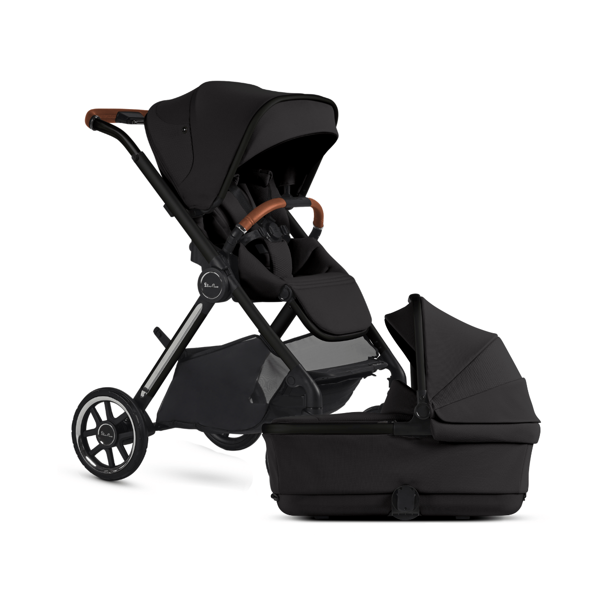 Silver Cross Reef 2 Stroller with Folding Bassinet - Lightweight Travel System for Newborns & Toddlers - Perfect for City Walks, Shopping & Air Travel