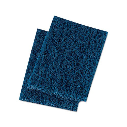 Heavy Duty Scouring Pads for Kitchen Cleaning - Extra Strong Blue Scrubbing Pads (20 Pack) - Perfect for Pots, Pans, Stovetops & Tough Stains